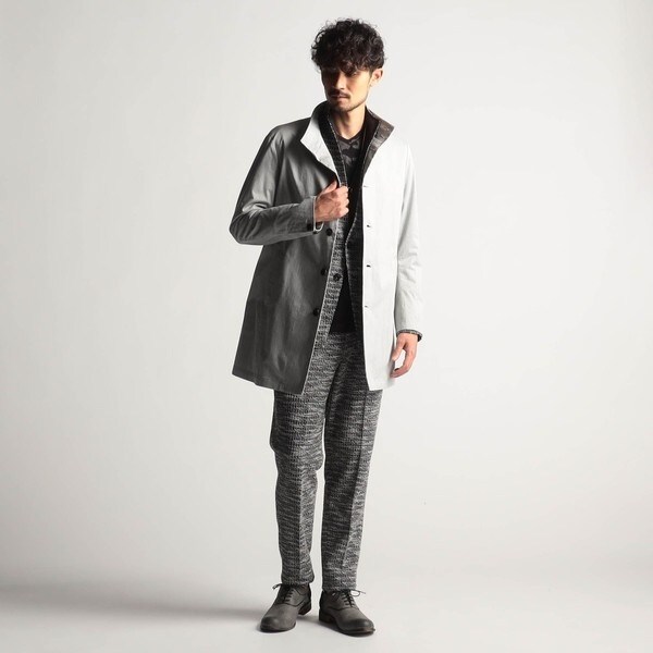 NICOLE CLUB FOR MEN スタンドカラーコート NICOLE CLUB FOR MEN コート ジャケット 「24モデルEC限定再