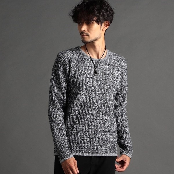 ビッグバスケットジャカード タートルネックニット | ニコルクラブ