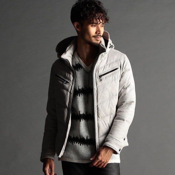 BEAMS ／ シャンブレー ダウン モッズコート | マルイウェブチャネル