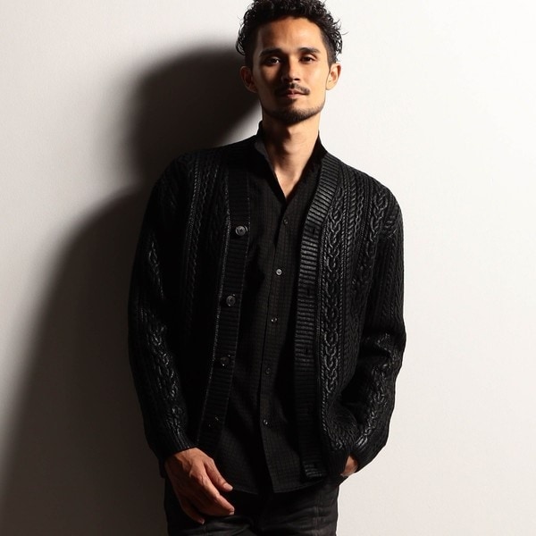 NICOLE CLUB FOR MEN の カーディガン 【RIELABO】シアー