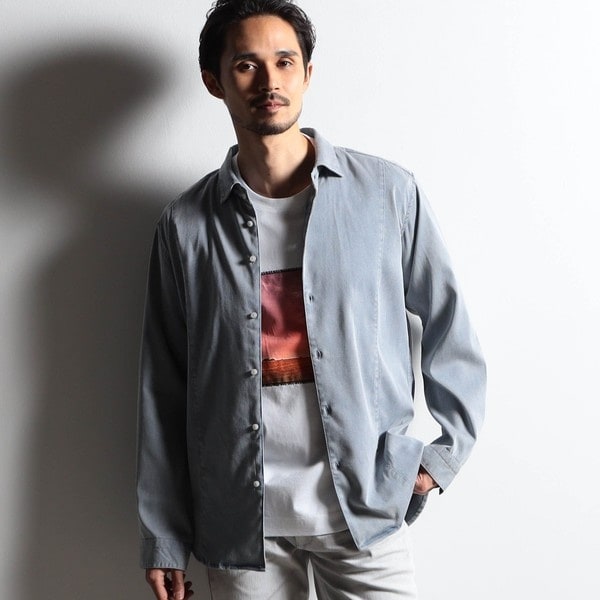 Wパッチポケット チェックシャツブルゾン | ニコルクラブフォーメン