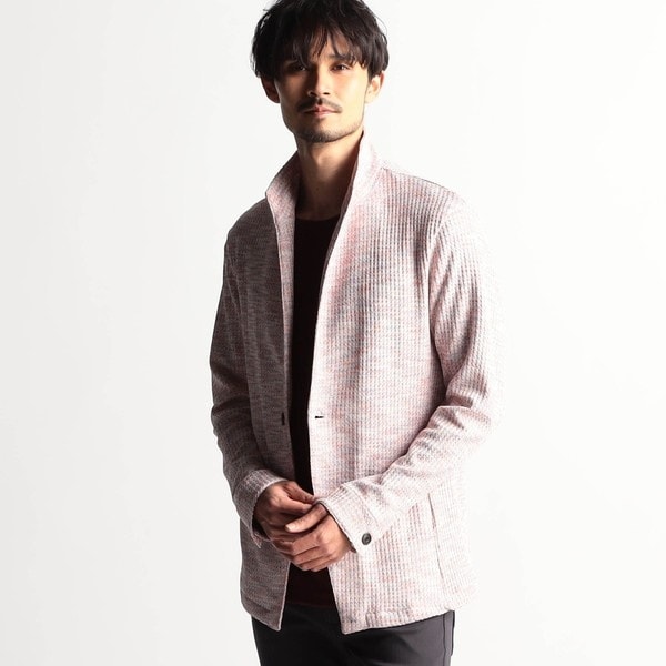 極美品 LL ハイダウェイ ブラック ニコル セットアップ マオカラー メランジ 極美品 LL ハイダウェイ ブラック ニコル セットアップ