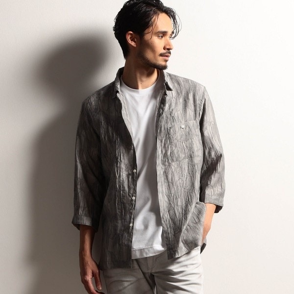 RIELABO】レイズオブライトプリントシャツ(日本製) | ニコルクラブ
