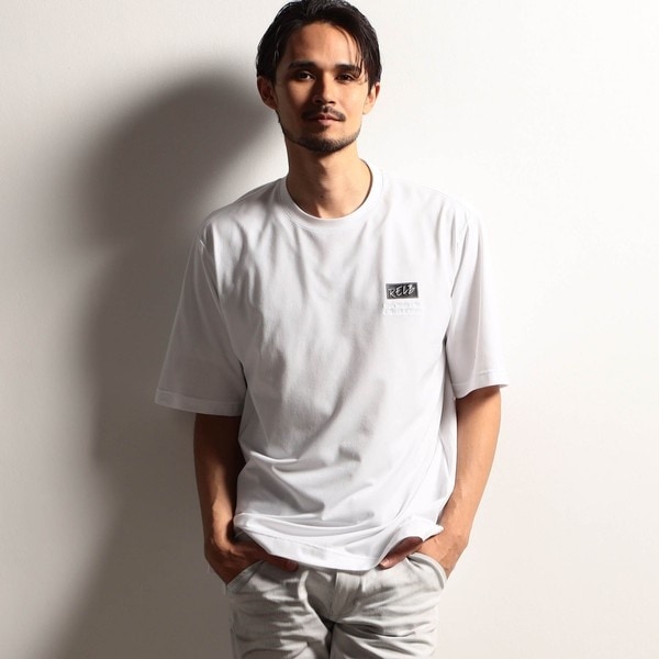 【RIELABO】グラフィックプリント 半袖クルーネックＴシャツ RIELABO】グラフィックプリントクルーネックTシャツ｜Tシャツ