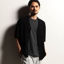 【RIELABO】シアージャカード サマーニットシャツ | ニコルクラブフォーメン(NICOLE CLUB FOR MEN)