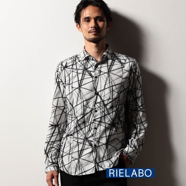 RIELABO】オリエンタルプリントシャツ(日本製) | ニコルクラブ