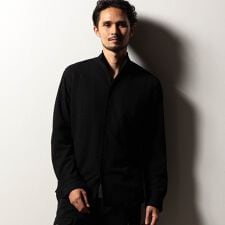 ニコルクラブフォーメン(NICOLE CLUB FOR MEN)の【RIELABO】バークジャカードスタンドカラーシャツ