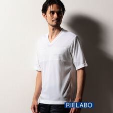 ニコルクラブフォーメン(NICOLE CLUB FOR MEN)の【RIELABO】デザインVネックカットソー