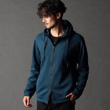 ニコルクラブフォーメン(NICOLE CLUB FOR MEN)のライトスウェードジャージ ジップアップパーカー