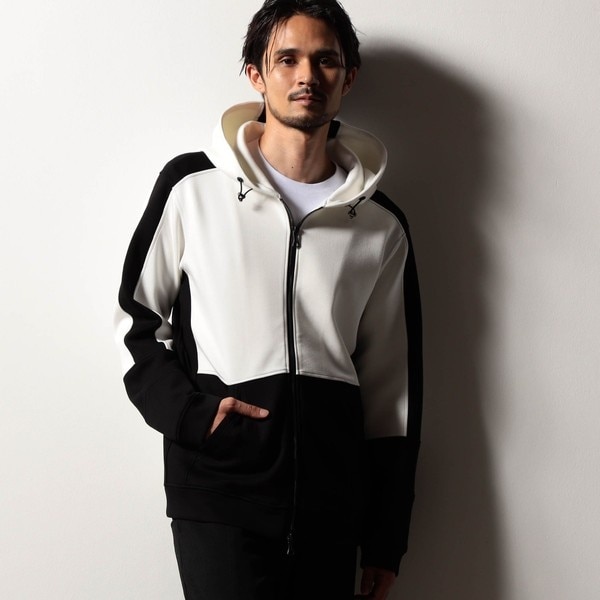 ニコルクラブフォーメン（NICOLE CLUB FOR MEN）/【RIELABO】パネル切り替えデザインジップアップパーカ RIELABO】パネル切り替えデザイン ジップアップパーカ | ニコルクラブ