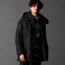 ストレッチシャンブレー ダウンブルゾン