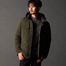 ニコルクラブフォーメン(NICOLE CLUB FOR MEN)のブライトワッシャーリップ ダウンブルゾン