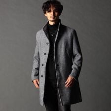 ニコルクラブフォーメン(NICOLE CLUB FOR MEN)のアラカルトハイブリットメルトン スタンドコート