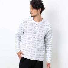 ニコルクラブフォーメン(NICOLE CLUB FOR MEN)の【NICOLE SPORTS】総ロゴジャガードニット