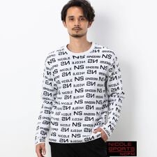 ニコルクラブフォーメン(NICOLE CLUB FOR MEN)の【NICOLE SPORTS】総ロゴジャガードニット