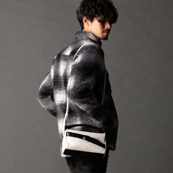 NICOLE CLUB FOR MEN ボディバッグ ブラック ニコルクラブフォーメン NICOLE CLUB FOR MEN イントレスクエア
