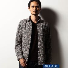 【RIELABO】オリエンタルプリントシャツ(日本製)