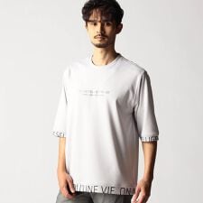 スポンジダンボールニット　5分袖プルオーバー