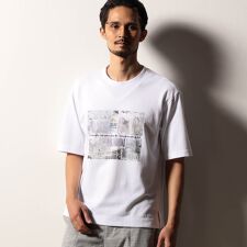 【RIELABO】グラフィックプリント クルーネックＴシャツ