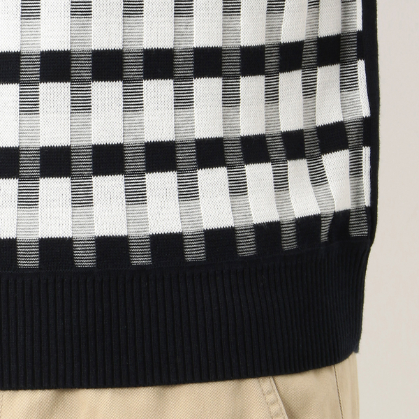 S21】ABSTRACT CHECK KNITTED SHIRT | フレッドペリー(FRED PERRY ...