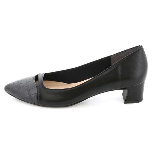 【25定番商品】切り替えポインテッドパンプス