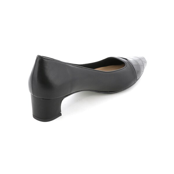 【25定番商品】切り替えポインテッドパンプス