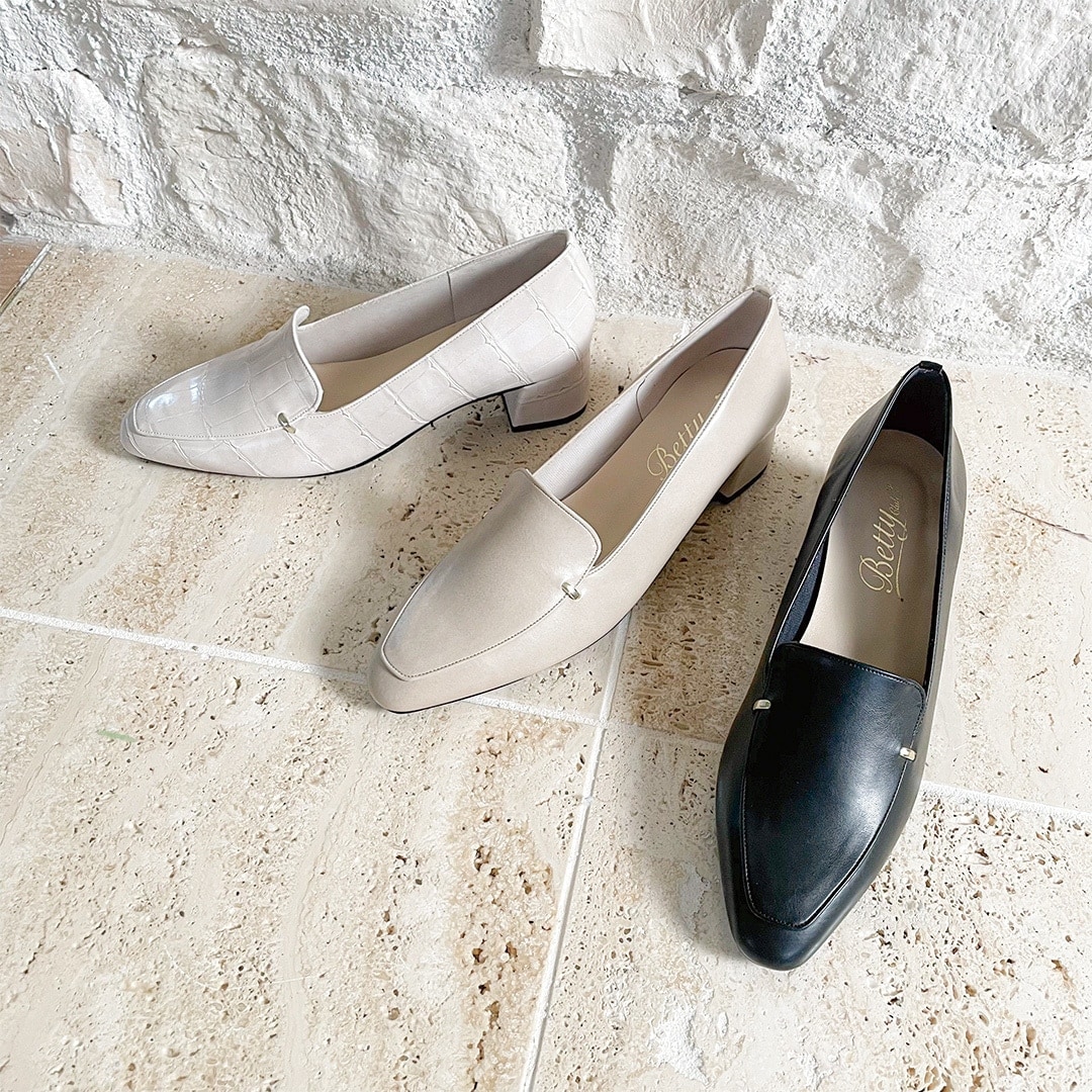 25定番商品】スクエアトゥ カジュアルローファー | ベティクラブ