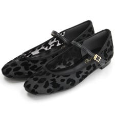 【25春夏新作】スクエアトゥ チュール メリージェーンパンプス