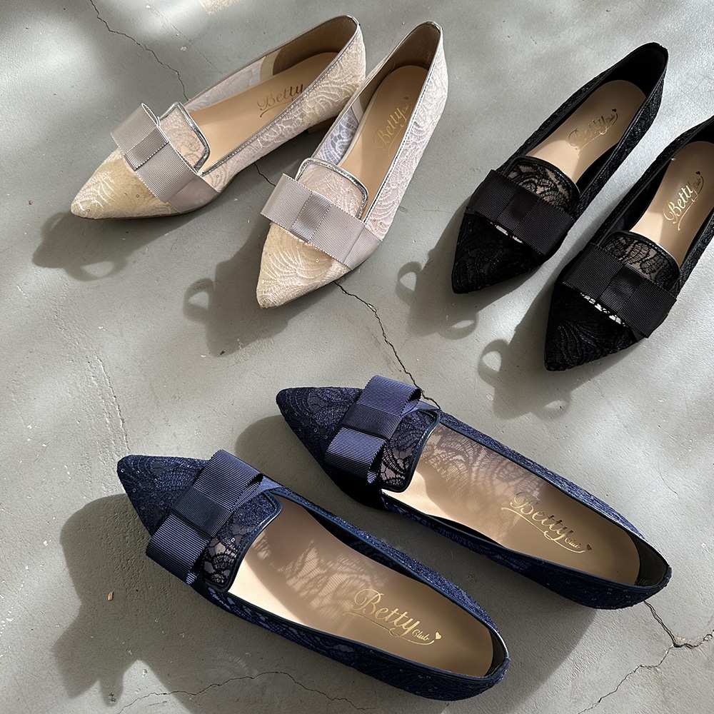 25定番商品】ビッグリボン ポインテッドトゥ パンプス | ベティクラブ