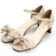 【25春夏新作】ビッグリボン セパレート ストラップサンダル