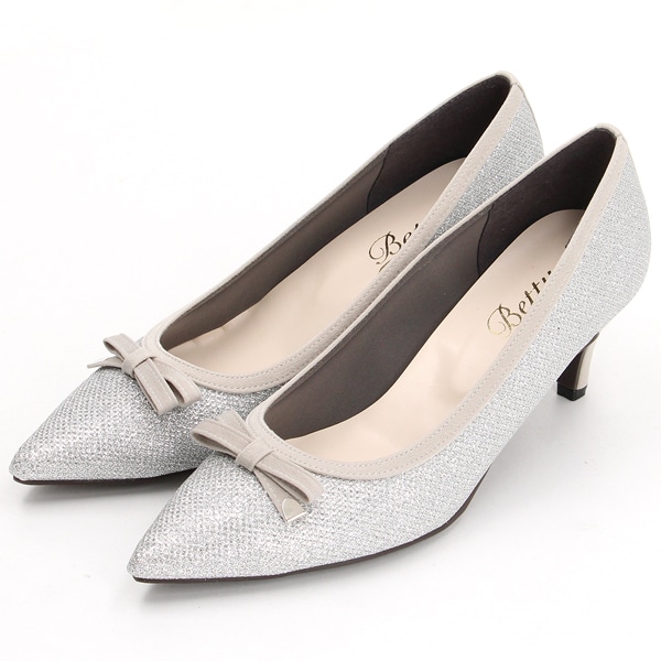 25秋冬新作】ワンポイントリボン ポインテッドトゥ パンプス | ベティ