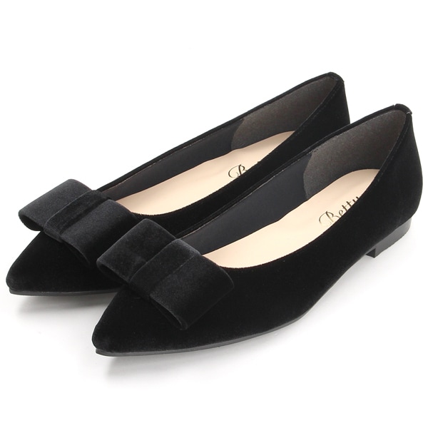 25秋冬新作】アシンメトリーリボン スクエアトゥ パンプス | ベティ