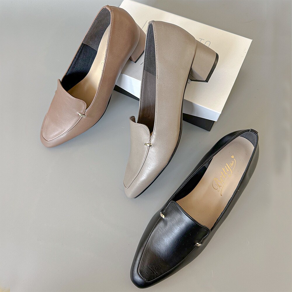 25秋冬新作】ポインテッドトゥ ローファーパンプス | ベティクラブ