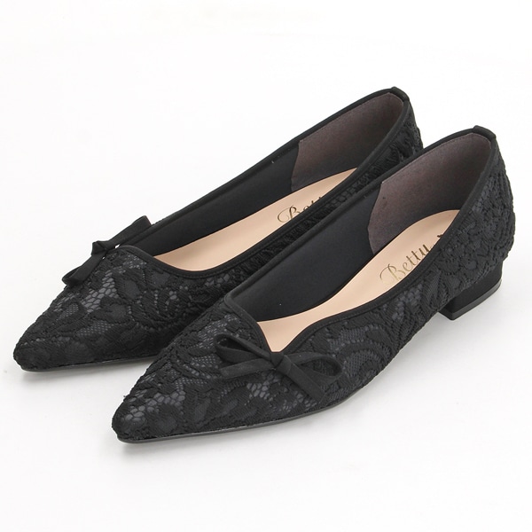 25秋冬新作】リボンチャーム ポインテッドトゥパンプス | ベティクラブ