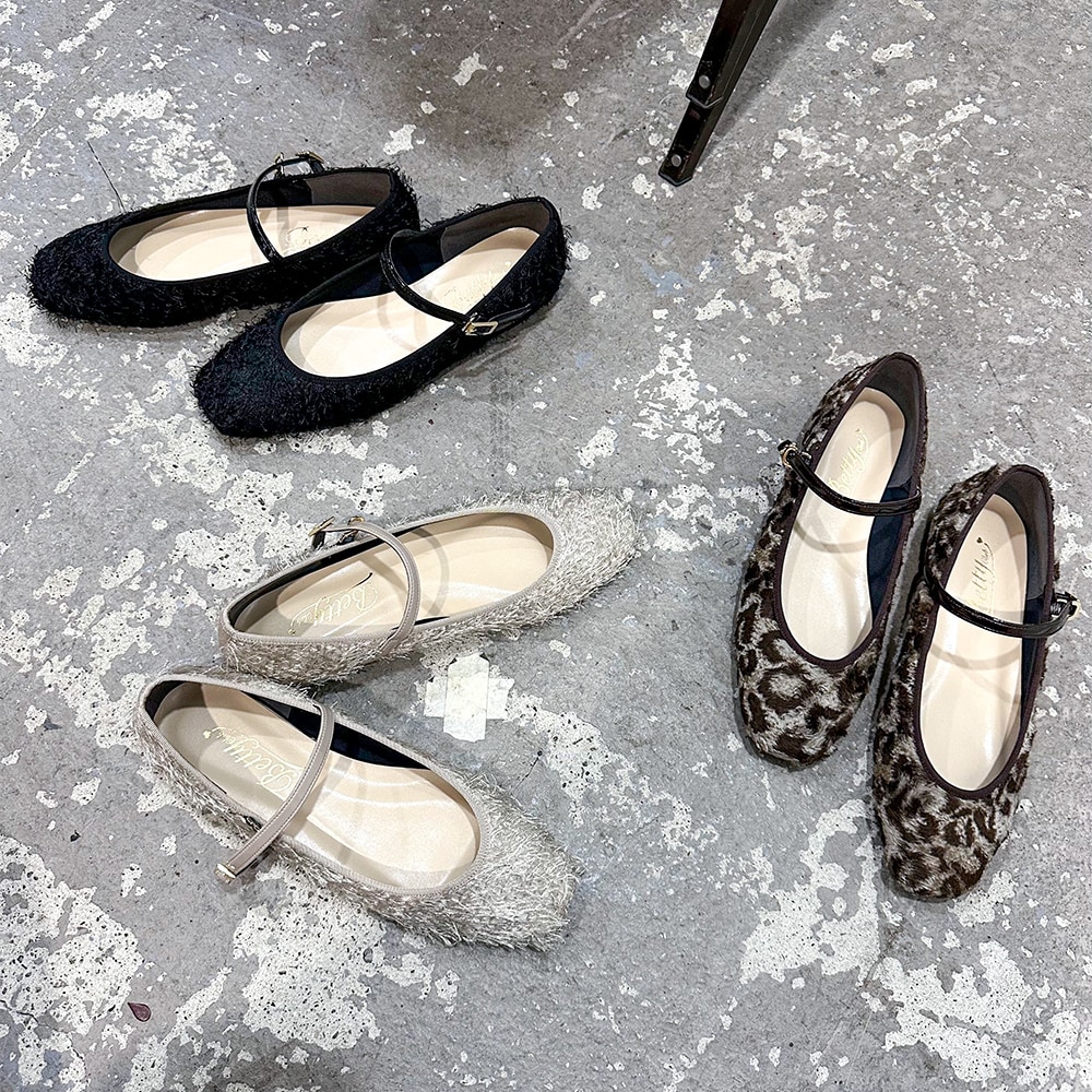 25秋冬新作】ふんわりシャギー メリージェーン パンプス | ベティ