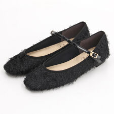 【25秋冬新作】ふんわりシャギー メリージェーン パンプス