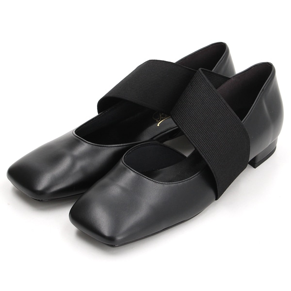 25秋冬新作】アシンメトリー ゴムバンド フラットパンプス | ベティ