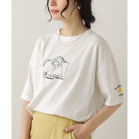 レモンイラスト刺繍 Tシャツ レイカズン Ray Cassin ファッション通販 マルイウェブチャネル Cb002 641 01