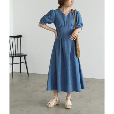 デニムボリュームスリーブワンピース レイカズン Ray Cassin ファッション通販 マルイウェブチャネル