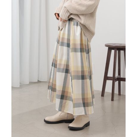 ビッグチェックフレアスカート レイカズン Ray Cassin ファッション通販 マルイウェブチャネル