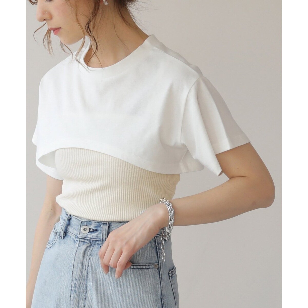 WEB限定 クロップドトップス＋キャミセット | レイカズン(Ray 