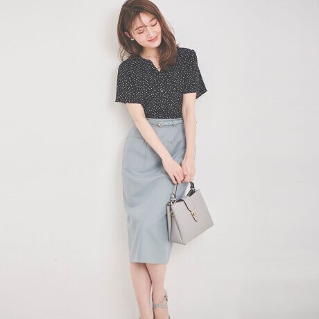 ベルト付カラータイトスカート レッセパッセ Laisse Passe ファッション通販 マルイウェブチャネル