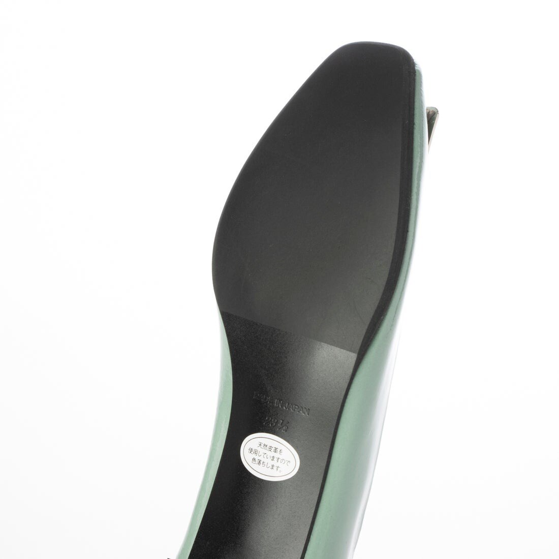 24春夏新作フラット本革スクエアトウバックル付きパンプス