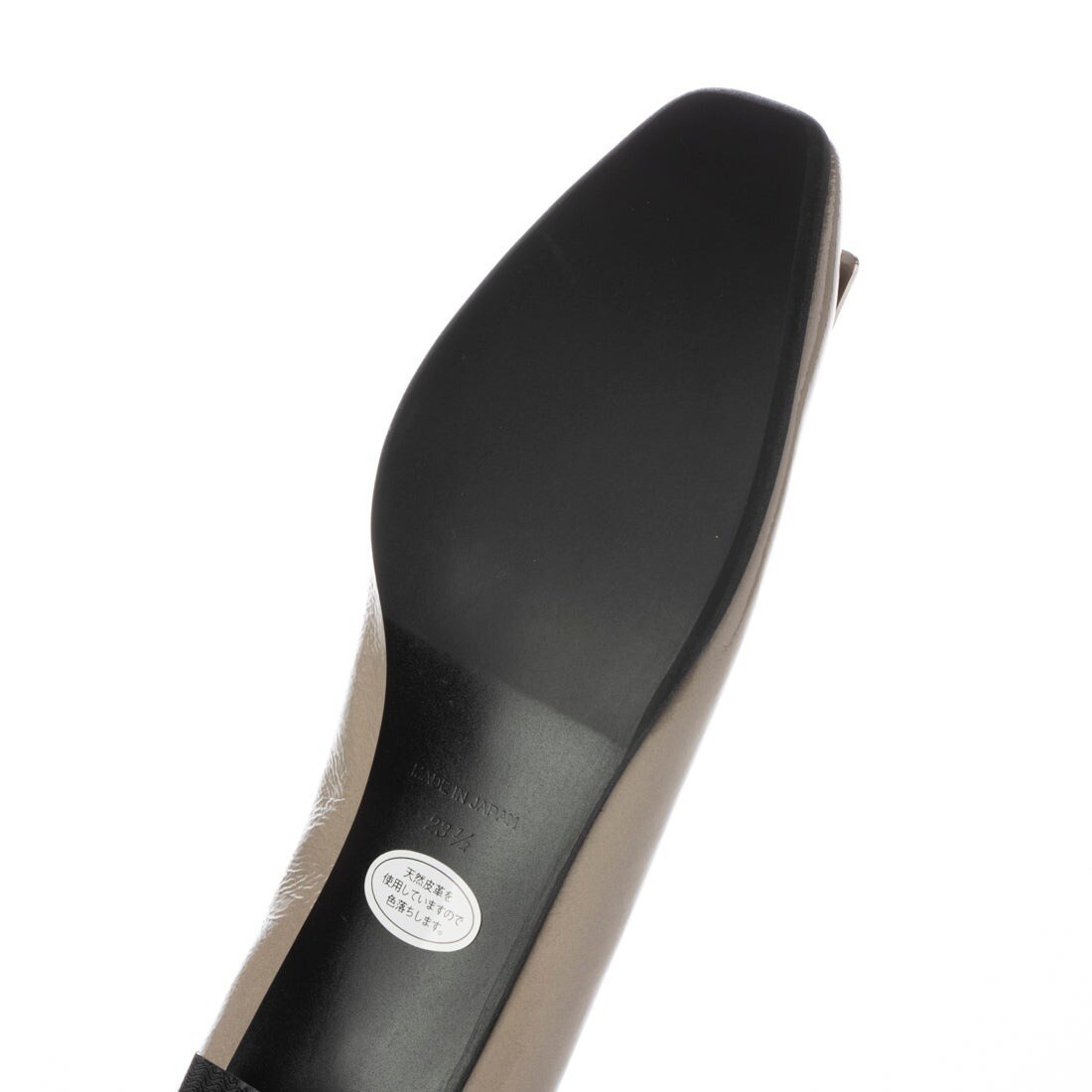 24春夏新作フラット本革スクエアトウバックル付きパンプス