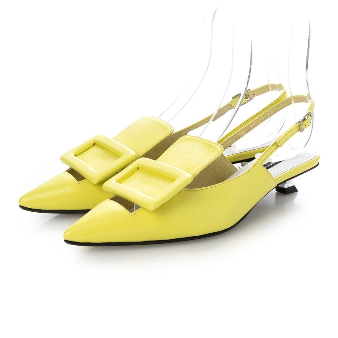 24春夏新作フラット本革ポインテッドトゥバックルパンプス | ワークス