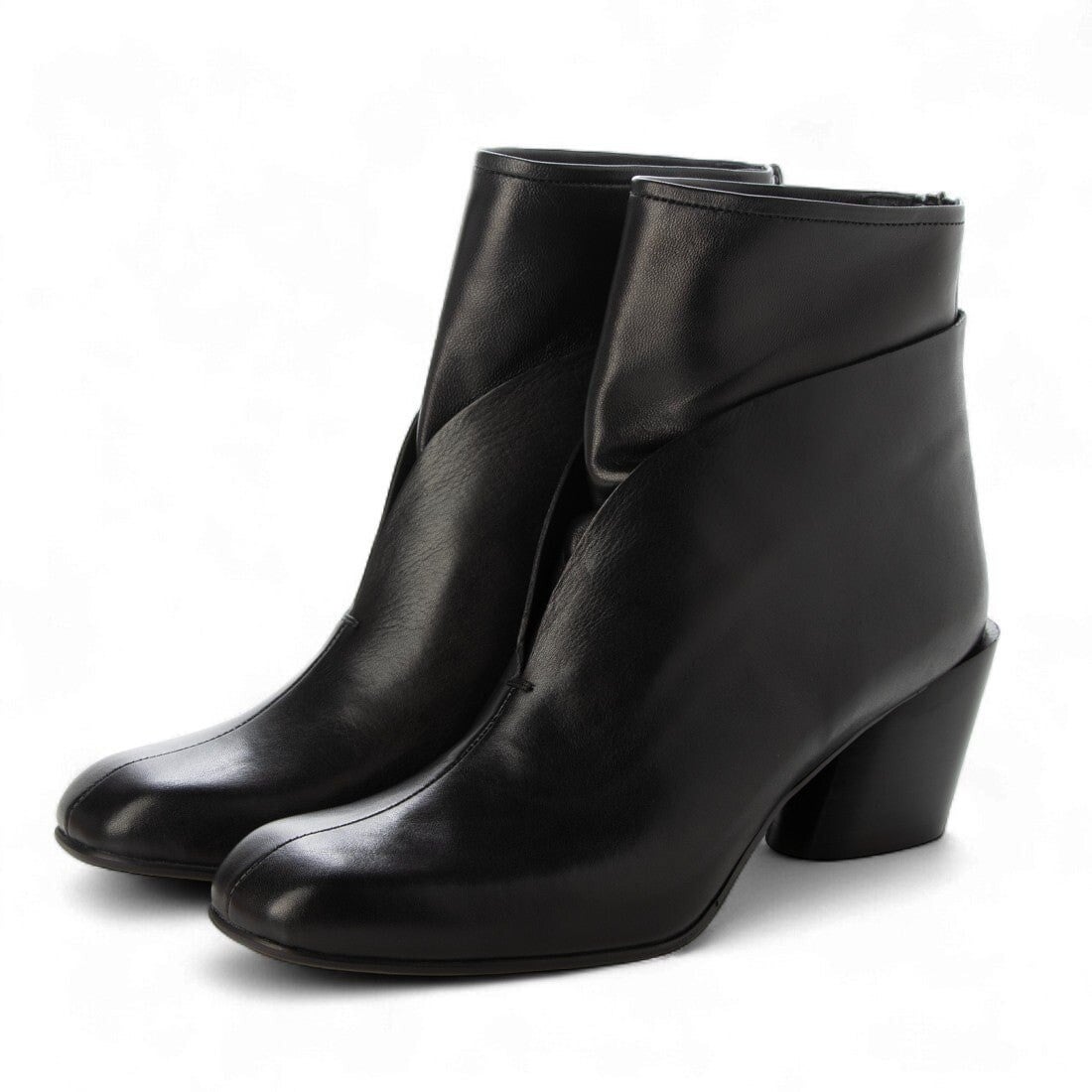 23秋冬5cmヒール本革ダブルファスナーブーツ | ワークス(works