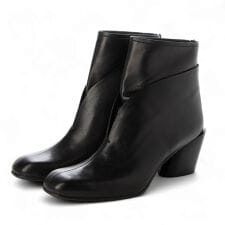 25秋冬新作6cmラウンドトウ本革ソフトルーズブーツ