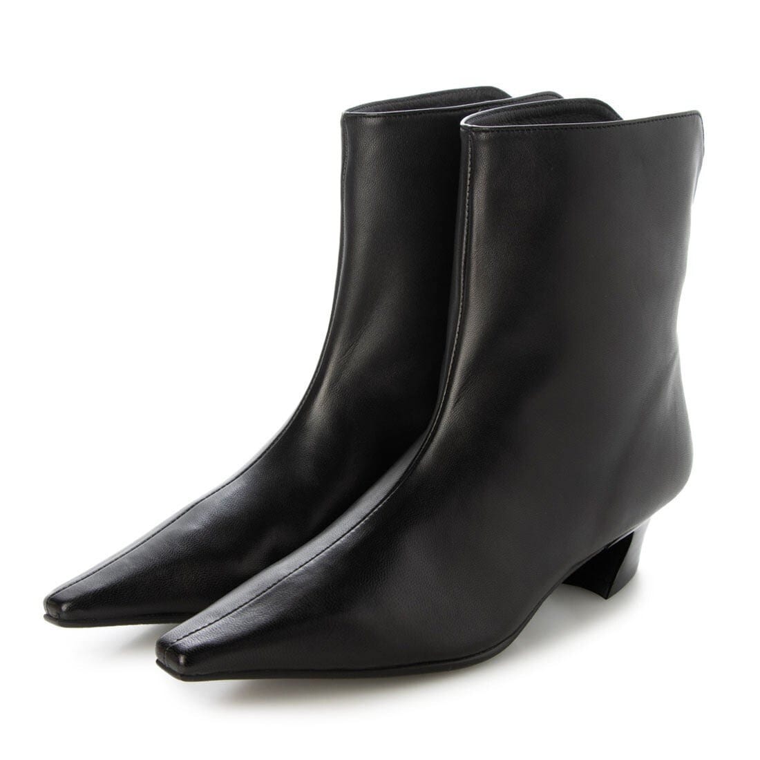 24秋冬新作4.5cm本革ポインテッドトウショートブーツ | ワークス(works