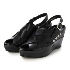 26春夏新作7cm本革プラットサンダル