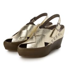 26春夏新作7cm本革プラットサンダル